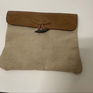Leather Top hand purse